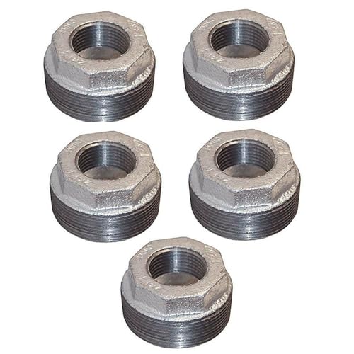 GULUANT 5 Pack Replacement 3/4 Inch x 1/8 Inch Galvanized Bushing for Primex 89250