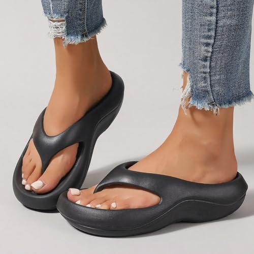 2025 New Pillow Arch Support Flip Flops for Women Men, Soft Summer Beach Shoes Non-slip Comfort Lightweight4