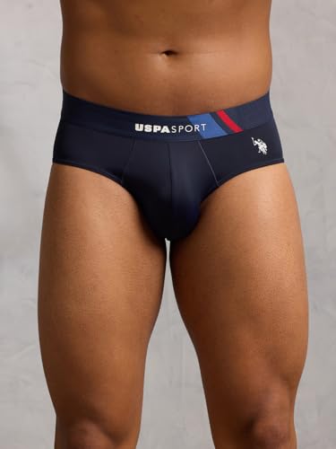 Image of U.S. Polo ASSN. Men's Nylon Micro Fibre Sports High Stretch Underwear Briefs