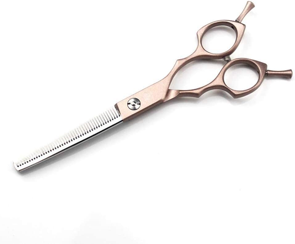 Set di Forbici per Capelli Professionali, 440C, da Taglio, da Barbiere, da Sfoltire, da Parrucchiere, Blu.（Gold-A）