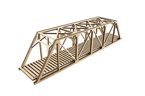 War World Scenics Single Track Low-Detail Girder Bridge 400mm – OO/HO Model Railway Diorama