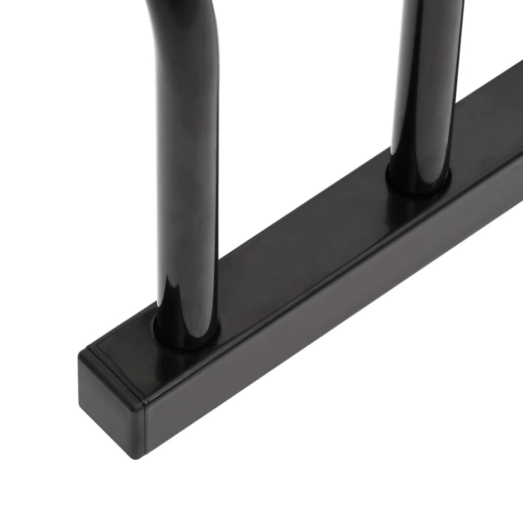 Fahrradständer für Fahrräder aus verzinktem Stahl Schwarz Bodenständer Parksystem mit Wandhalterung für Garage Garten und Keller platzsparend, robust, klappbar, freistehend