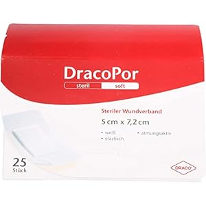 DRACOPOR Wundverband 5×7,2 cm steril 25 St
