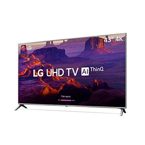 Smart TV 4K LED 43 'HDR Active ThinQ IA IPS 4K Display DTS Virtual X, LG, 43UK6520PSA