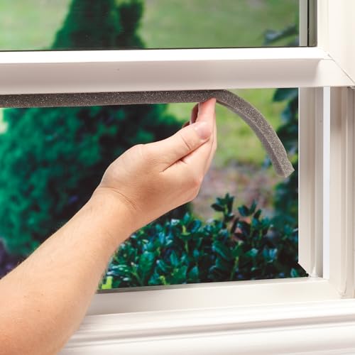 Image of M-D Building Products 02113 1 /2 in. x 3 /4 in. x 17 ft. Gray Economy Foam Window Seal for Ex-Large Gaps