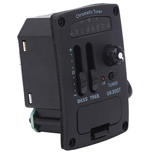 Pastilla Para Ukulele, Ecualizador de 2 bandas Ajuste de pastilla Ukulele EQ Ecualizador Sintonizador Guitarra clásica Pastilla piezoeléctrica Preamplificador