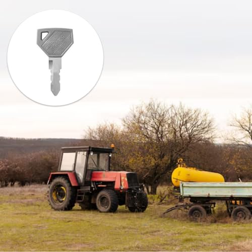 Alide 5Pcs Tractor Replacement Firing Key Excavator Key Compatible with Yanmar Models 198360-52160 - Image 3