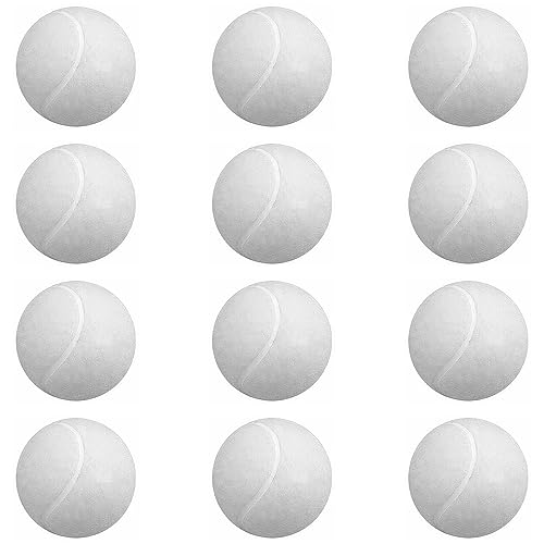 Image of Light Weight Tennis Ball | Perfect for Recreational Sports, Cricket and Kids, Pack of 12 (White)