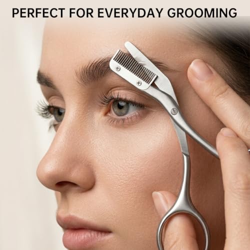 Eyebrow Trimming Scissors with Comb — view 5