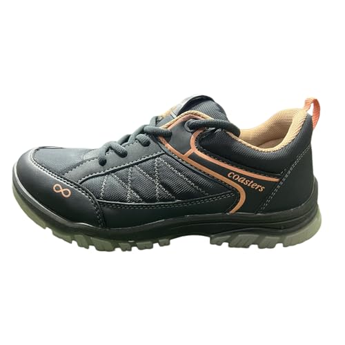 Coasters CTR Trek-1 High Ankle Lightweight Hiking Shoes (Black-Beige) - Image 3