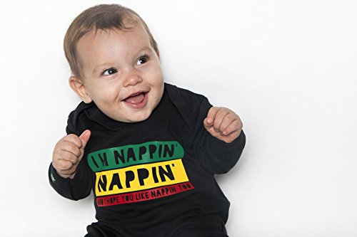 Reggae - Pijama para bebé / Cool Rasta Bob Marley inspirado por Baby Moo's - I'M NAPPIN', NAPPIN, divertido pijama para bebé para niños o niñas (6-12 meses) Cover