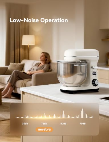 Neretva Super Stable Stand Mixer with Low Noise Operation, 6.34 QT Capacity - Image 4
