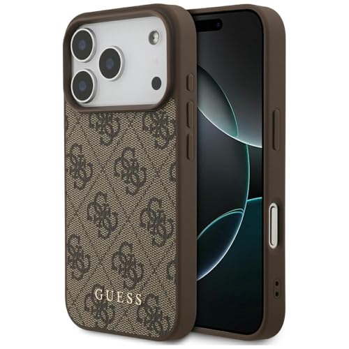 CG MOBILE Guess 4G Classic Coque pour iPhone 17 Pro (marron)