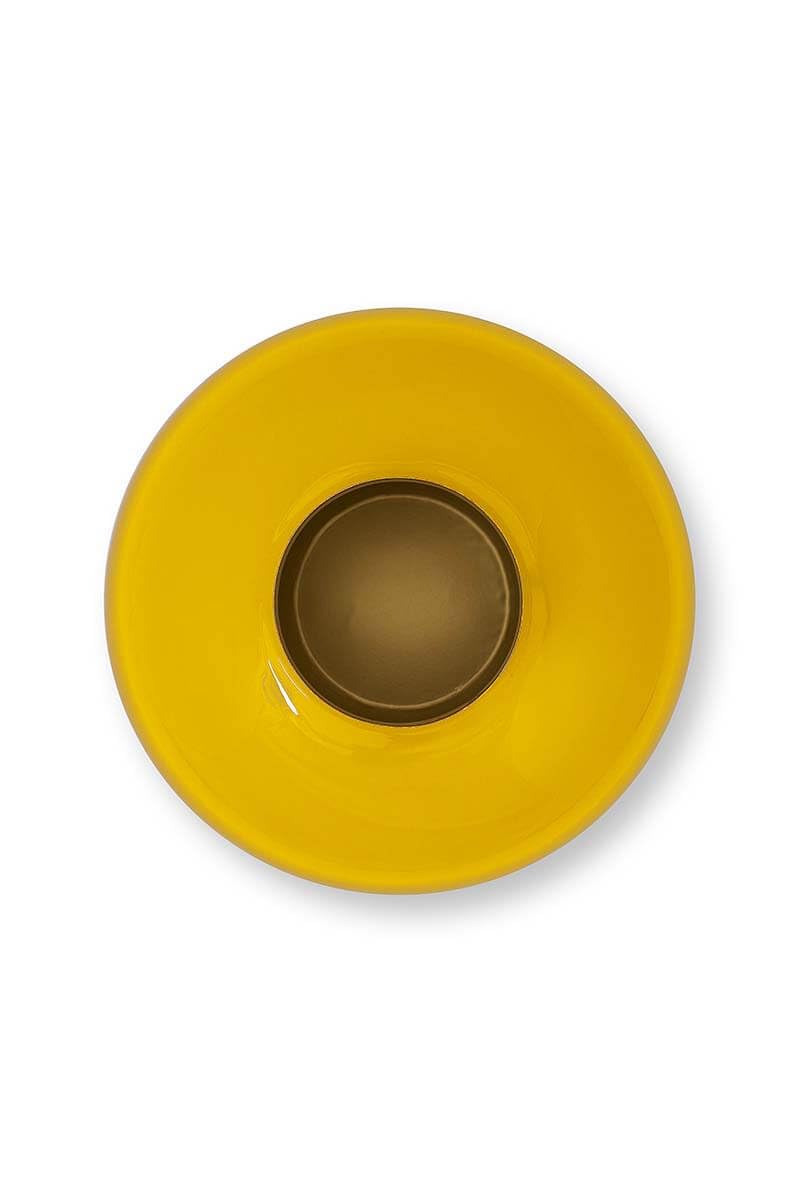 Pip Studio Metall Vase Gelb 32cm