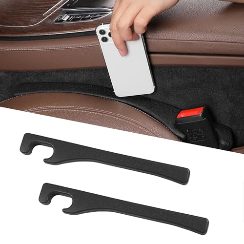 Asweir 2-Pack Car Seat Gap Filler – Universal PU Leather Car Seat…