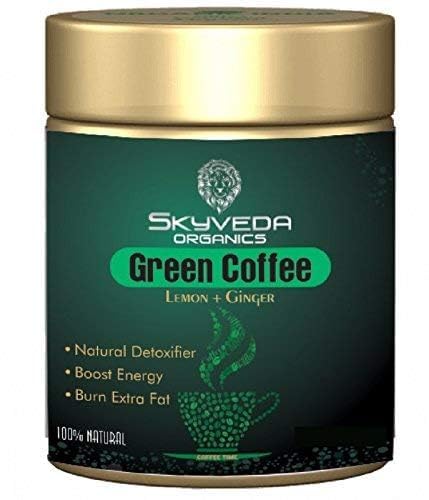 skyveda organic Instant Green Coffee for Weight Loss (Lemon with Ginger)