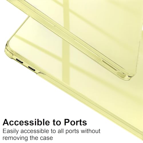 Image of Midkart Compatible with MacBook Neo Case 13 inch 2026 Release Model A3404 with A18 Pro Chip Hard Shell Case Cover with Keyguard and Dustplugs, Crystal Citrus