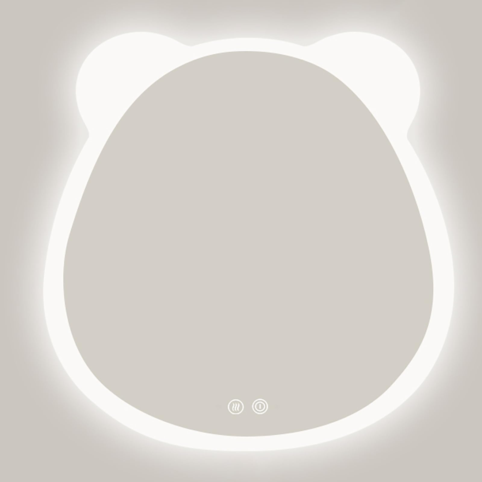 Miroir de salle de bain LED irrégulier anti-buée pour en finir avec la condensation