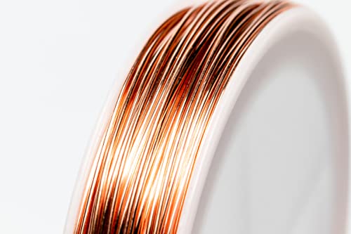 Image of 99.9% Pure Copper Wire, 21 Gauge, Half Round, Dead Soft, 70FT by Craft Wire | 99.9% Pure Copper Wire for Jewelry Making, Wire Wrapping, Pure Copper, CDA #110, 0.36mm Wire, Craft, High Quality Made in USA