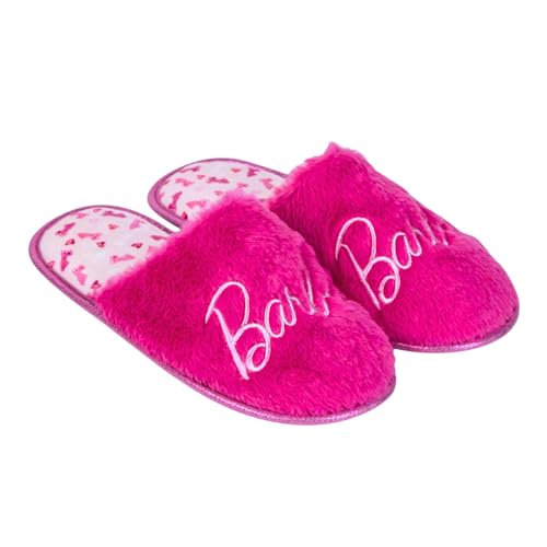 Barbie Zapatillas de Estar Casa para Mujer, Pantuflas Suela Antideslizante, Regalo para Adolescentes, Talla EU 40/41