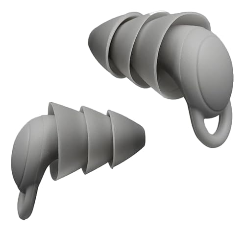 Tampão De Ouvido Abafador Ruídos Diminui Ronco Barulho Ideal para Natação Dormir Estudar (Cinza)