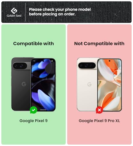 Image of Golden Sand for Google Pixel 9 5G Back Case - Ice Crystal Hybrid Shockproof Back Cover, Transparent PC Military Grade TPU, Crystal Clear