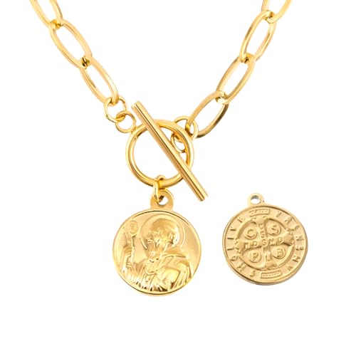 Collier chaîne épaisse argent avec fermoir OT pour un style urbain branché