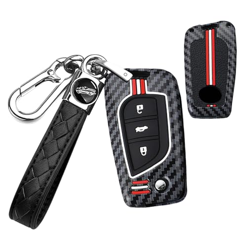 Coque de clé anti-choc compatible Toyota Aygo Auris Peugeot 108 métal silicone