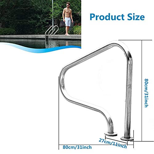 Baranda para piscina en acero inoxidable 304 miniatura 2