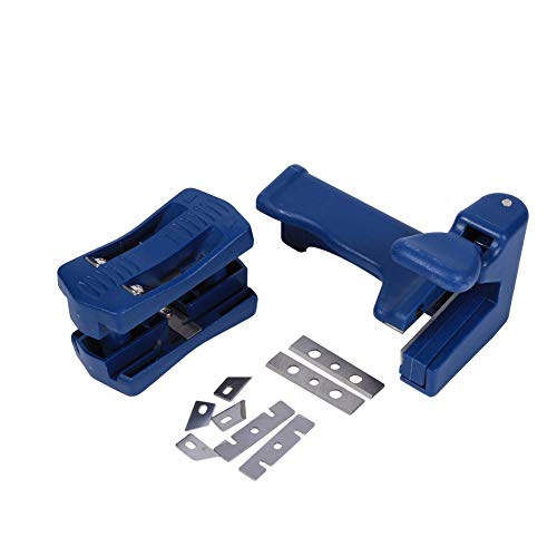 Oikabio 2 Pezzi/Taglierina Laminata Doppia Macchina a Bande in PVC per Falegnameria