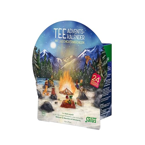 Salus Tee Adventskalender - 1er Pack (1x 46,5 g) - inkl. Büchlein mit Adventsgeschichte und...