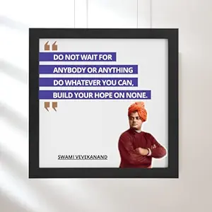 Relanta Motivational Quotes || Legends Quotes Poster || Wall Art Posters with Frame for Office Study room Work Place Living Room Home Wall Poster (11 inch x 11 inch, Framed) (SWAMI VIVEKANAND)
