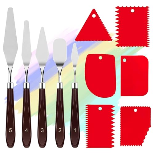 5-Piece Palette Knives with Scrapers