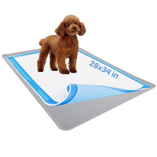 Skywin Dog Pad Holder Tray for 28 X 34 Inches Training Pads light Grey  Easy to Clean and Store Perfect for Dog Potty Tray  Silicon Wee Wee Pad Holder No Spill Pee Pad Holder for Dogs  Cucciolini Doodles Skywin dog pad holder tray for 28 x 34 inches training pads light grey  easy to clean and store perfect for dog potty tray  silicon wee wee pad holder no spill pee pad holder for dogs   cucciolini doodles