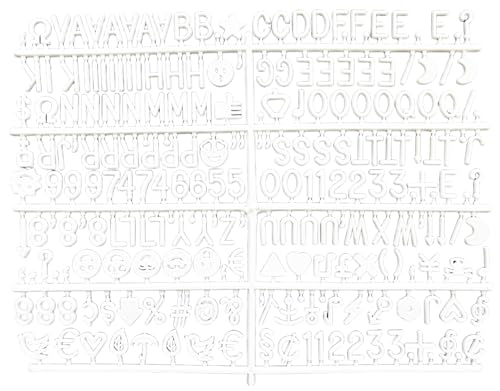 Letter Board Letters Only for Flet Letter Boards, Plastic Letter Board Sign Message Board Letters, Word Board with Letters, Numbers & Symbols Felt Letters for Changeable Changeable Letter Boards (230)