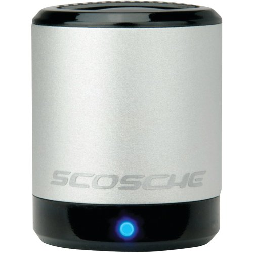 Scosche PMSSR boomCAN 3.5mm Aux Portable Speaker (Silver)