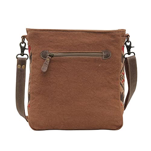 Myra Bag Western Leather Shoulder Bag for Women - Upcycled Canvas Crossbody Bag Carolina Shades3