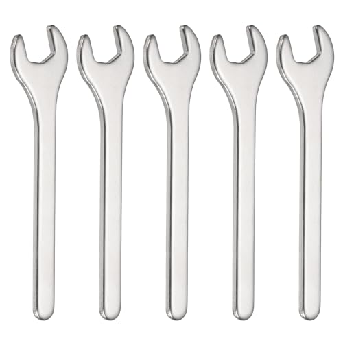 sourcing map 5pcs Super Thin Open End Wrench 13mm Metric 108mm Long 3mm Thickness Lightweight U-Shaped Spanner Single End Wrenches for Automotive Repair Furniture Assembly