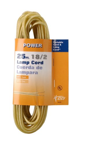 Southwire Coleman Cable Lamp Cord - 16/2 Gauge - Flexible...