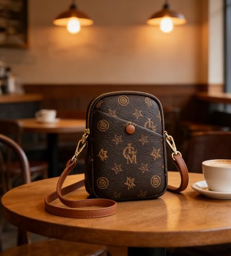 Image of myfriday Vintage Crossbody Phone Bag for Women, Small PU Leather Shoulder Purse and Handbag