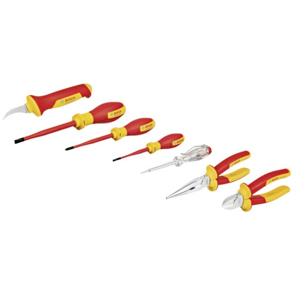 Bosch Professional VDE Mixed Hand Tools Set (with Single-polephase Tester - 7 Pieces, in L-BOXX)