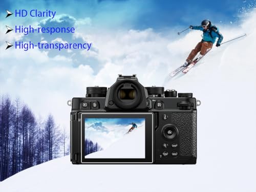 HUIPUXIANG ZF - Protector de pantalla para cámara Nikon Z F (para accesorios), 0,3 mm, alta definición, dureza 9H, pantalla LCD óptica de vidrio premium [3+1 paquete] - imagen 3
