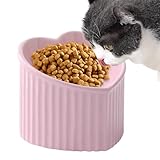 Facile à utiliser : le bol de nourriture en céramique pour chat assure la santé de votre animal avec une conception améliorée qui favorise une alimentaire saine. Sa conception conviviale est parfaite pour les animaux âgés, leur permettant de manger facilement et confortablement.
