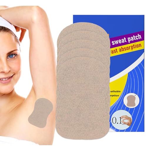 Almohadillas para el sudor para mujeres, almohadillas para el sudor en las axilas,5 almohadillas para el sudor eficaces | Reduce el olor Protector ligero contra el sudor Comodidad para hombres y mujer