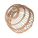 Abat-jour de lampe suspendue - fabriqué en pp et en fer, l'abat-jour ajoute non seulement une touche rustique à votre espace mais également robuste.