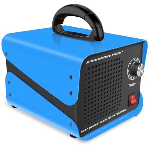 [Upgraded 5000 Sq Ft] VTAR Ozone Machine Generator 20,000 mg/h High Capacity Generator,Ozone Machine Odor,for Large Space Area, home,Basement,Hotel, Car,Smoke,Pet odor（Blue）