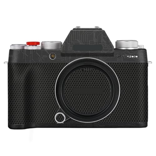 Autocollant vinyle anti-rayures Fujifilm X-T200 film de protection noir motif circuit