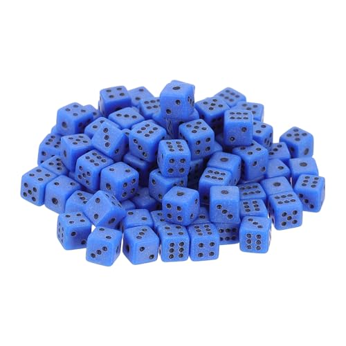 uxcell mini dés acrylique 5mm 6 faces bleu 50pcs