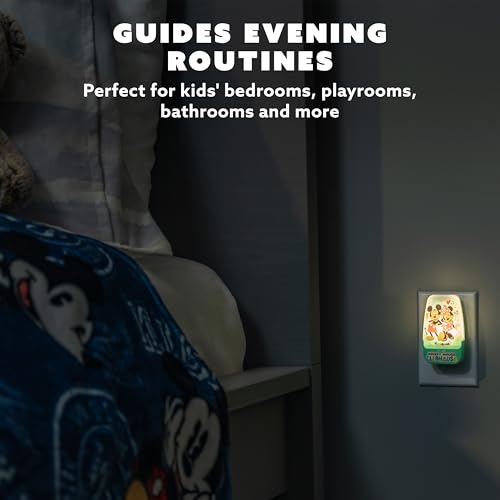 Image of Disney Mickey Mouse Clubhouse LED Night Lights Plug Into Wall NightLight | for Kids Room Decor Ambient LightingGirls Boys Bedroom Bathroom Light Nursery 86142