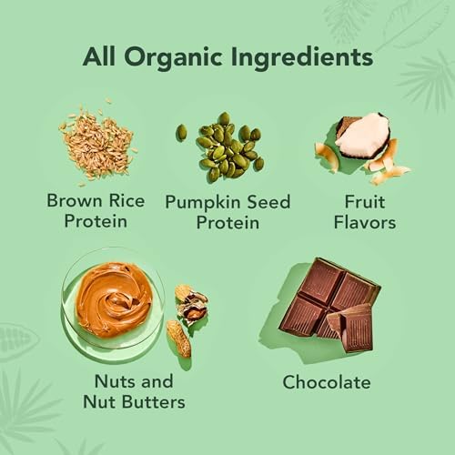 ALOHA Organic Plant Based Protein Bars - 6 Flavor Variety Pack - 12 Count, 1.9oz Bars - Vegan Snacks, Low Sugar, Gluten-Free, Low Carb, Paleo, Non-GMO, Stevia-Free, No Sugar Alcohols 3